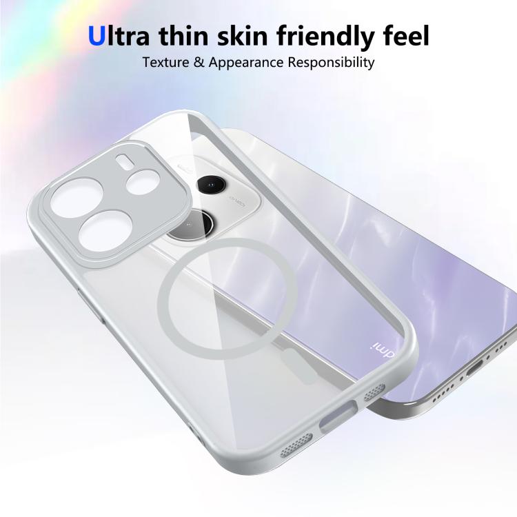 For Redmi Note 14 4G 163.25mm Matte PC Skin-feel Magnetic Shockproof Phone Case