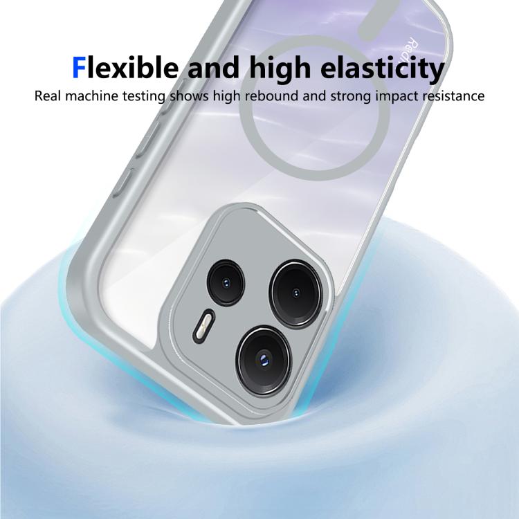 For Redmi Note 14 4G 163.25mm Matte PC Skin-feel Magnetic Shockproof Phone Case
