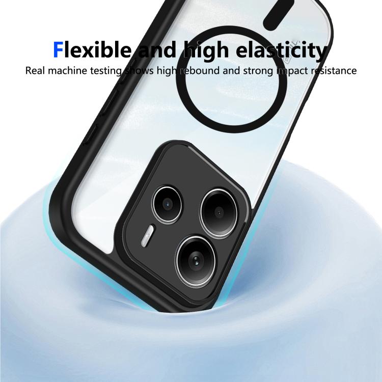 For Redmi Note 14 4G 163.25mm Matte PC Skin-feel Magnetic Shockproof Phone Case