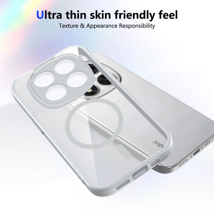 For Redmi Note 14 Pro+ 5G Matte PC Skin-feel Magnetic Shockproof Phone Case