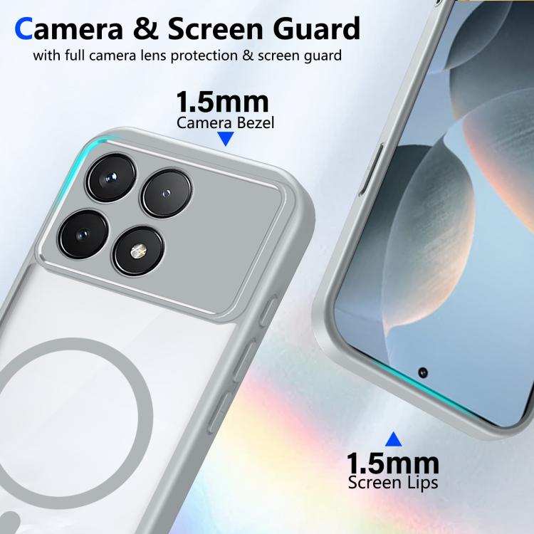For Redmi K90 / Poco F8 Pro Matte PC Skin-feel Magnetic Shockproof Phone Case