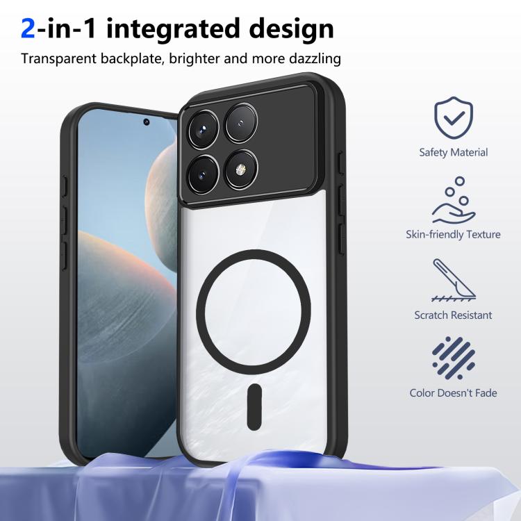 For Redmi K90 / Poco F8 Pro Matte PC Skin-feel Magnetic Shockproof Phone Case
