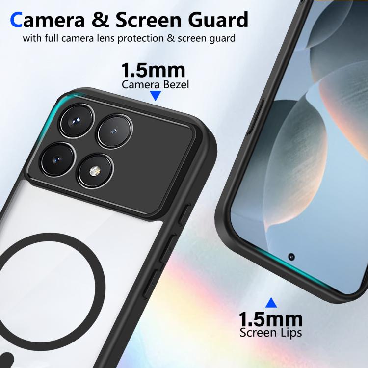 For Redmi K90 / Poco F8 Pro Matte PC Skin-feel Magnetic Shockproof Phone Case