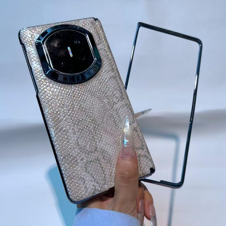 For Huawei Mate X7 Python Pattern Shockproof Phone Case with Frame