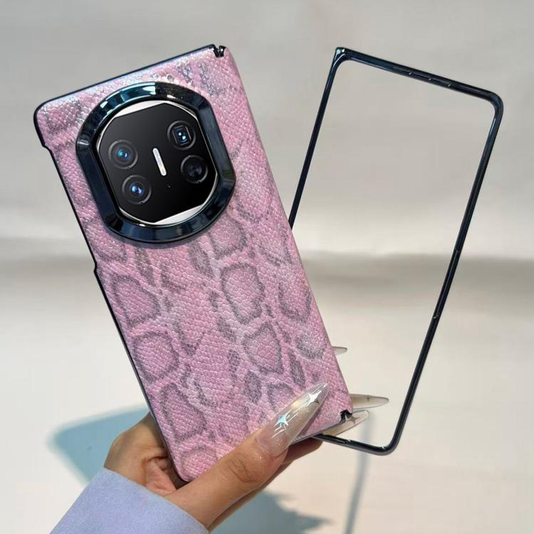 For Huawei Mate X5 Python Pattern Shockproof Phone Case with Frame