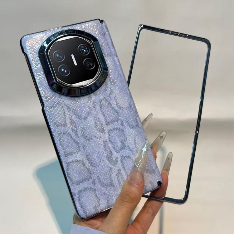 For Huawei Mate X5 Python Pattern Shockproof Phone Case with Frame