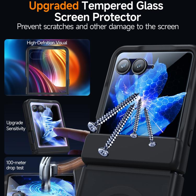 For Motorola Razr 50 Integrated Matte Skin Feel Magnetic Phone Case