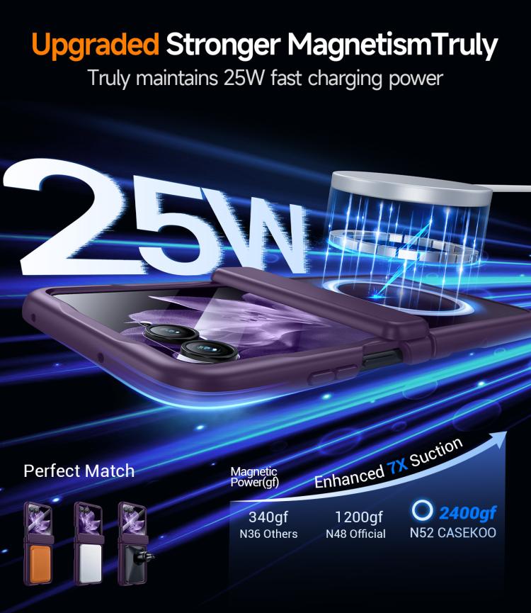 For Motorola Razr 50 Integrated Matte Skin Feel Magnetic Phone Case