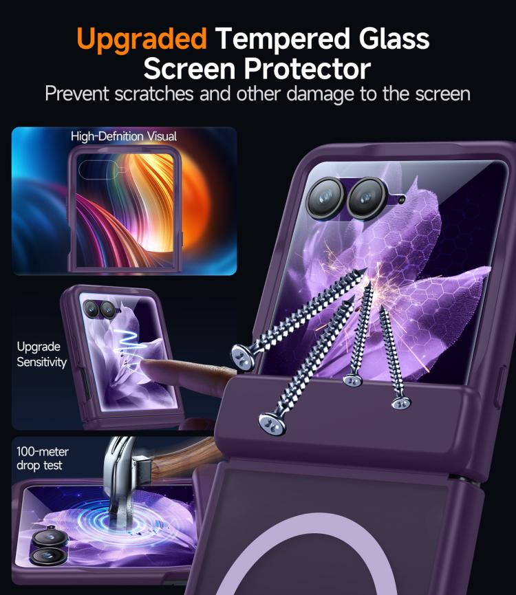 For Motorola Razr 60 Integrated Matte Skin Feel Magnetic Phone Case