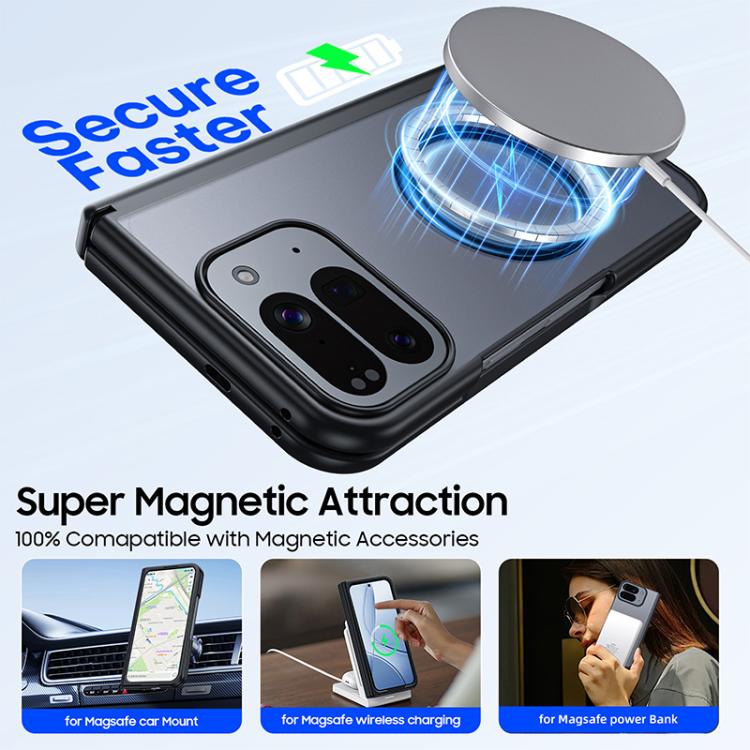 For Google Pixel 10 Pro Fold Integrated Matte Skin Feel Magnetic Phone Case