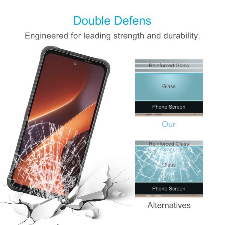 For Blackview FORT 200 10pcs Large Arc Edge 0.3mm High Aluminum Tempered Glass Film