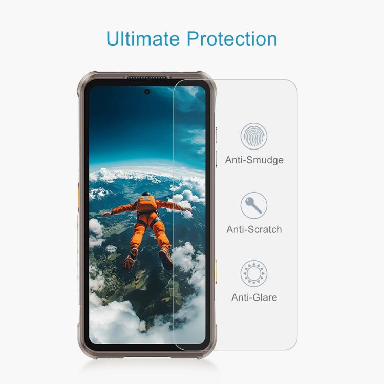 For Ulefone RugOne Xsnap 7 Pro 50pcs Large Arc Edge 0.3mm High Aluminum Tempered Glass Film