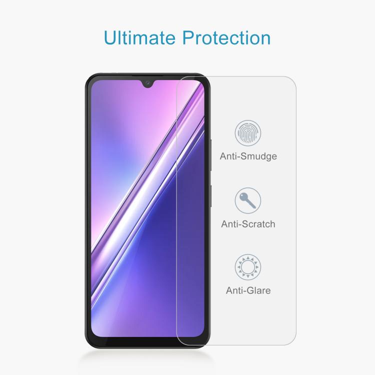 For Doogee M30 Pro 10pcs Large Arc Edge 0.3mm High Aluminum Tempered Glass Film