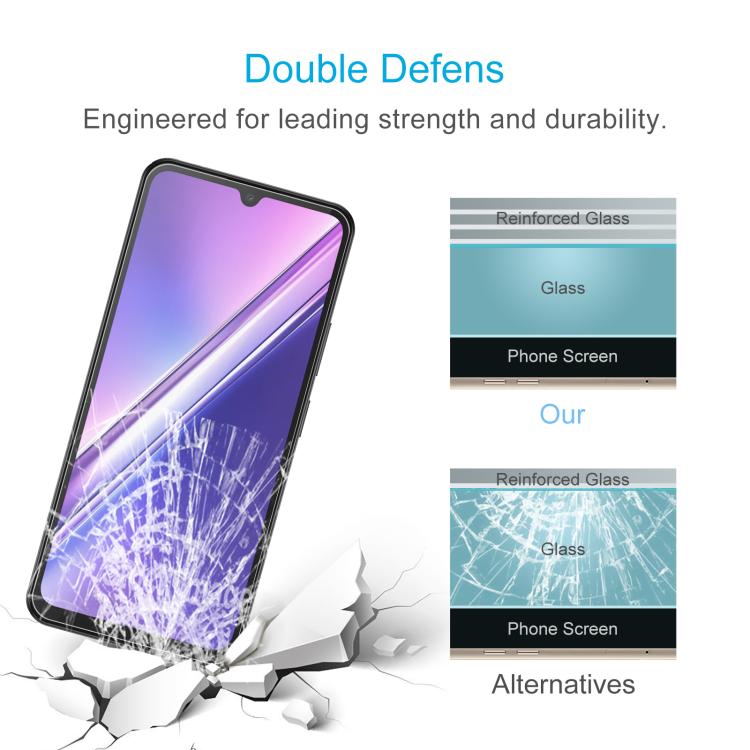 For Doogee M30 Pro 50pcs Large Arc Edge 0.3mm High Aluminum Tempered Glass Film