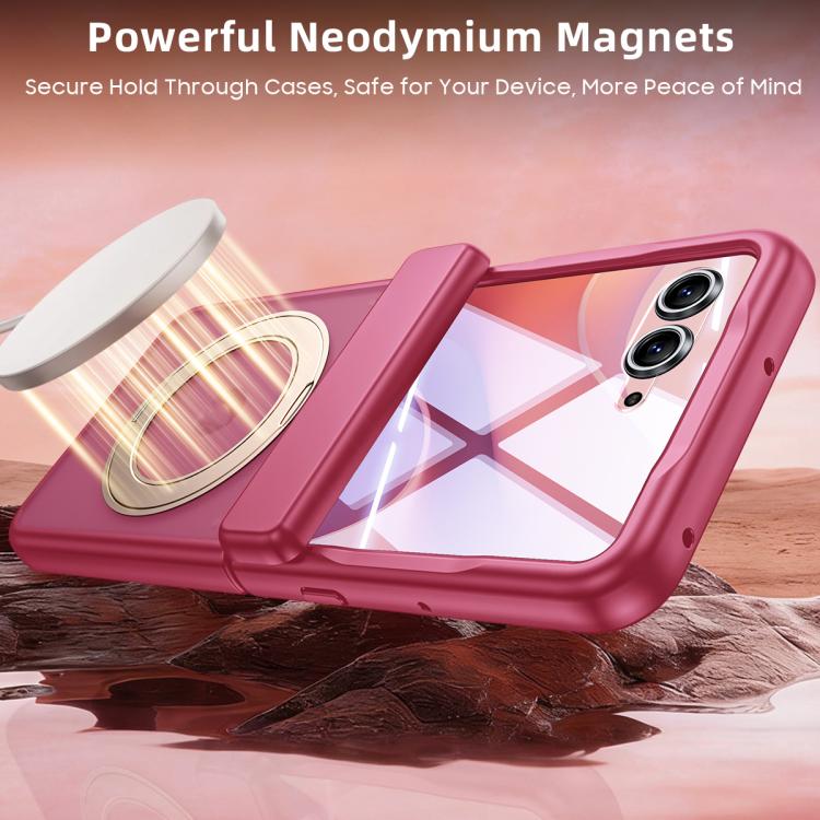For Motorola Razr 70 Ultra Integrated Matte Skin Feel Phone Case with Rotating Holder