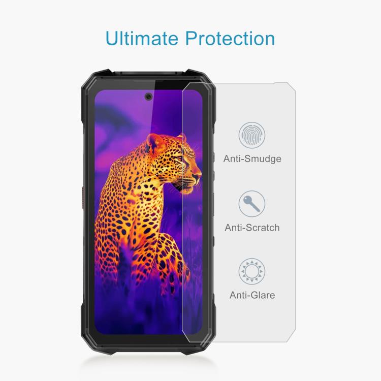 For Fossibot F115 Ultra 5G 10pcs Large Arc Edge 0.3mm High Aluminum Tempered Glass Film