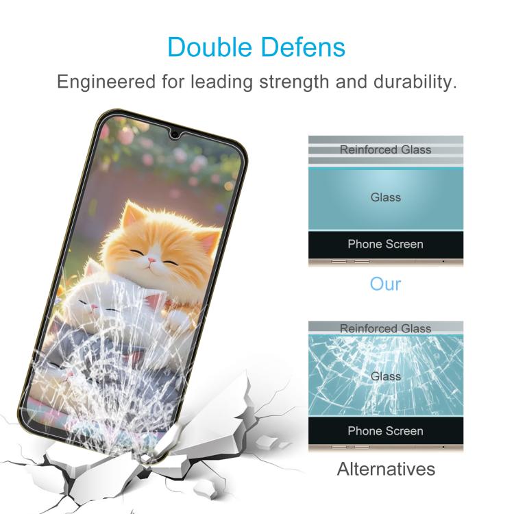 For Fossibot S7 50pcs Large Arc Edge 0.3mm High Aluminum Tempered Glass Film