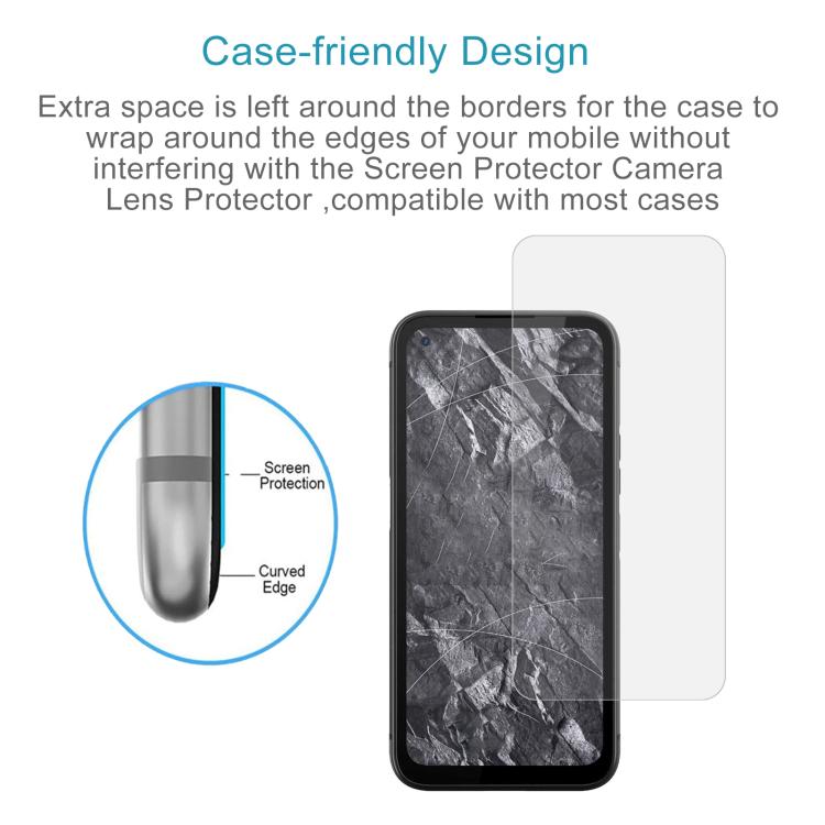 For Gigaset GX6 10pcs Large Arc Edge 0.3mm High Aluminum Tempered Glass Film