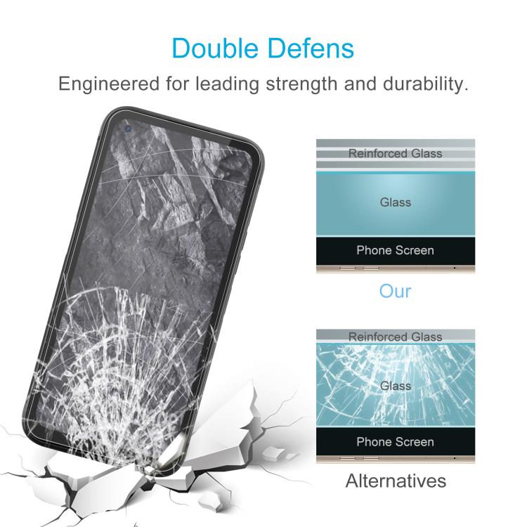 For Gigaset GX6 10pcs Large Arc Edge 0.3mm High Aluminum Tempered Glass Film