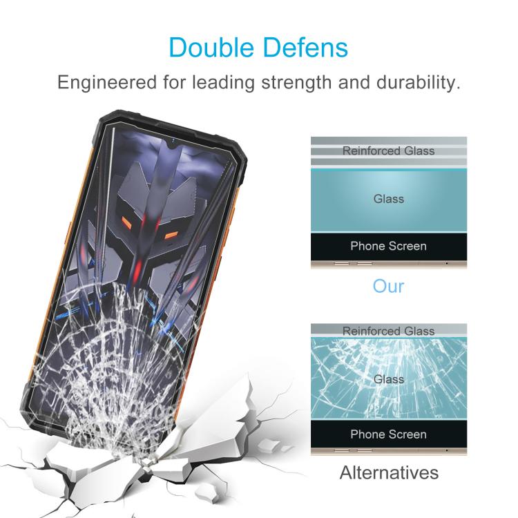 For HOTWAV Cyber 18 10pcs Large Arc Edge 0.3mm High Aluminum Tempered Glass Film