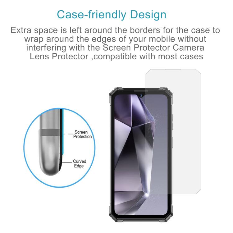 For Oukitel G7 10pcs Large Arc Edge 0.3mm High Aluminum Tempered Glass Film