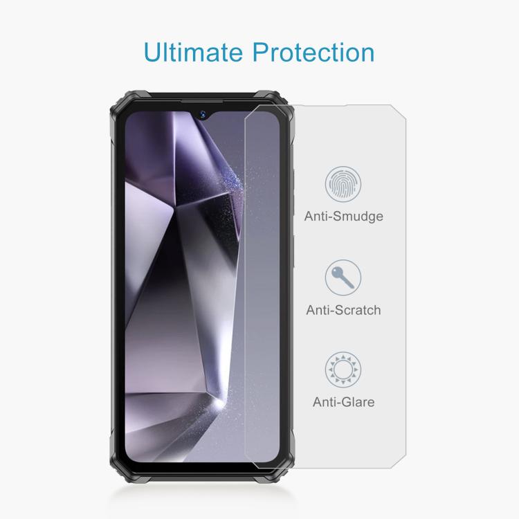 For Oukitel G7 10pcs Large Arc Edge 0.3mm High Aluminum Tempered Glass Film