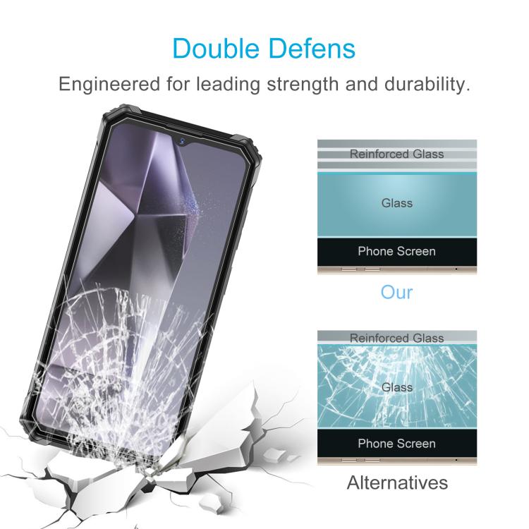 For Oukitel G7 10pcs Large Arc Edge 0.3mm High Aluminum Tempered Glass Film