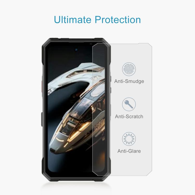 For Oukitel WP63 10pcs Large Arc Edge 0.3mm High Aluminum Tempered Glass Film