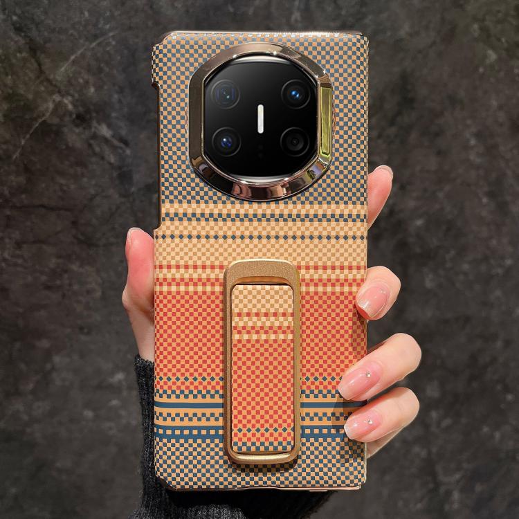 For Huawei Mate X6 Sunset Pattern Wrist Strap Phone Case