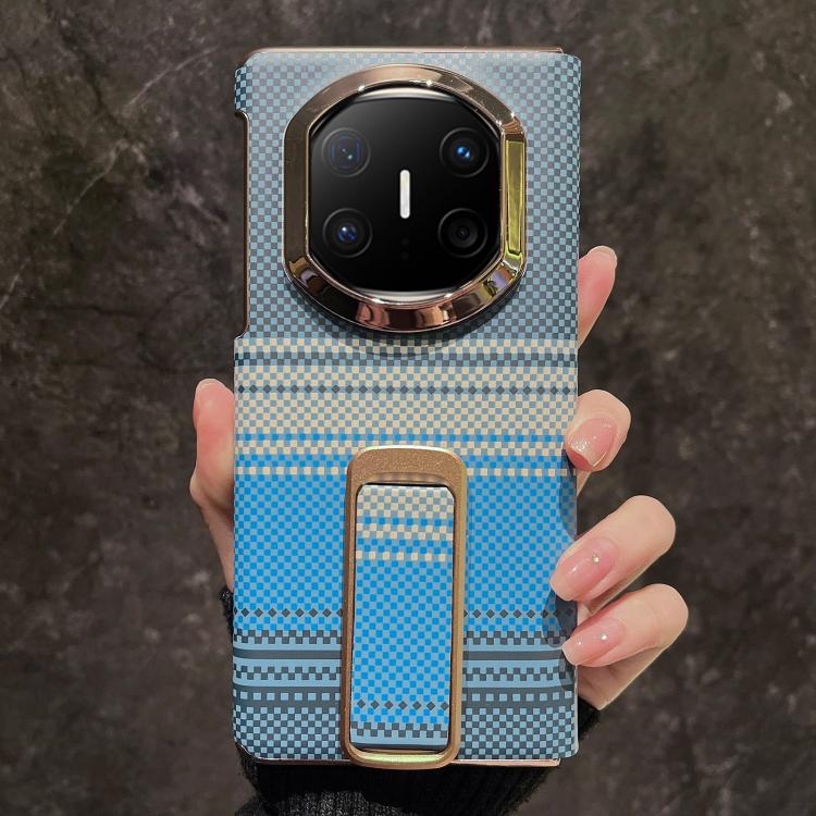 For Huawei Mate X6 Sunset Pattern Wrist Strap Phone Case