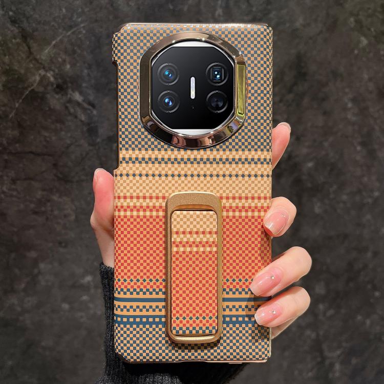 For Huawei Mate X5 Sunset Pattern Wrist Strap Phone Case