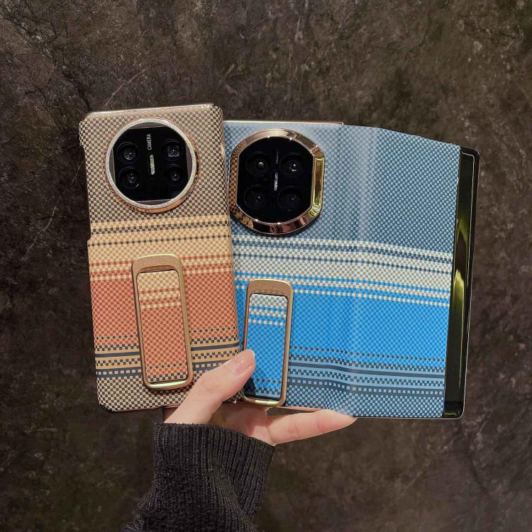For Huawei Mate X6 Sunset Pattern Wrist Strap Phone Case