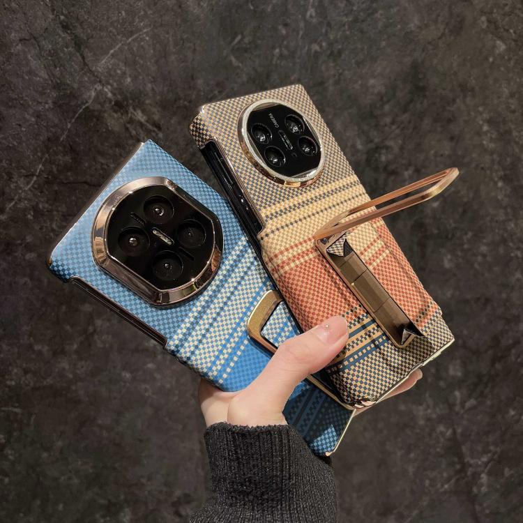 For Huawei Mate X6 Sunset Pattern Wrist Strap Phone Case