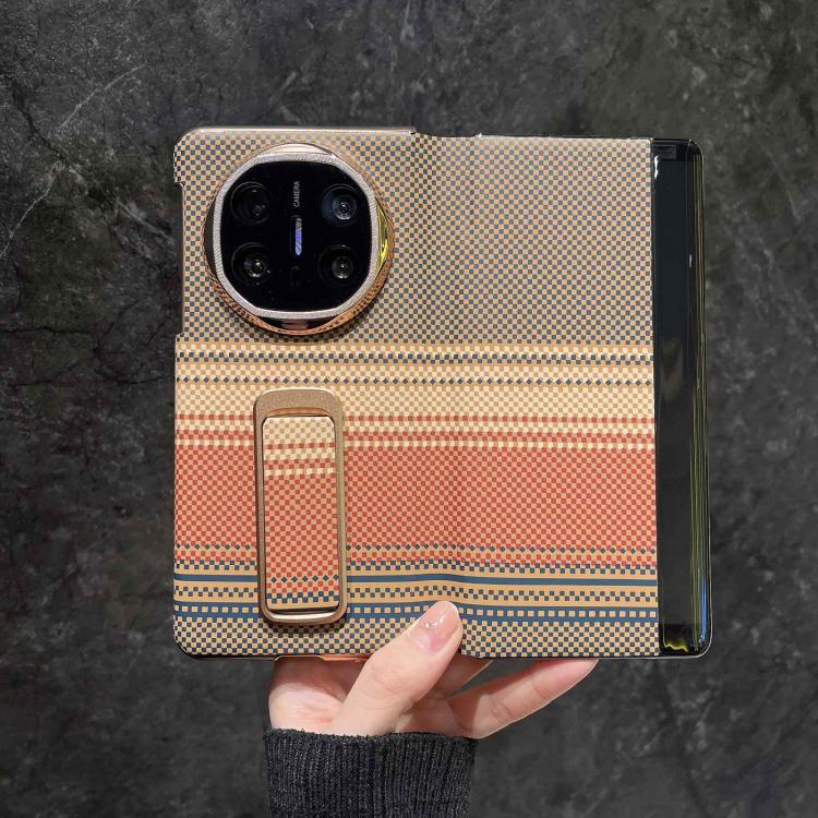 For Huawei Mate X6 Sunset Pattern Wrist Strap Phone Case