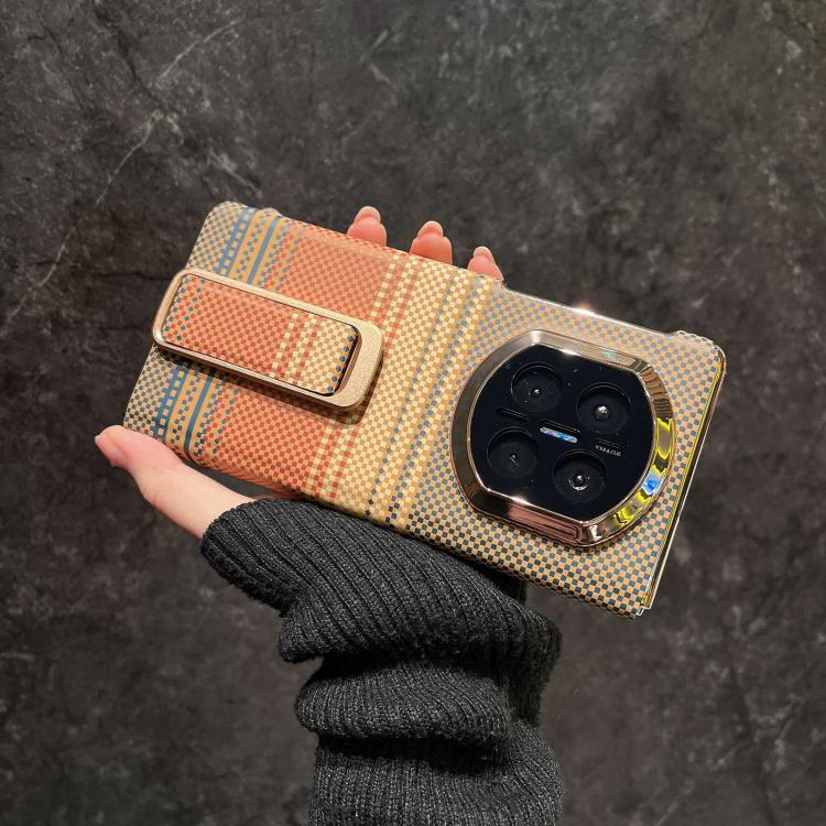 For Huawei Mate X6 Sunset Pattern Wrist Strap Phone Case