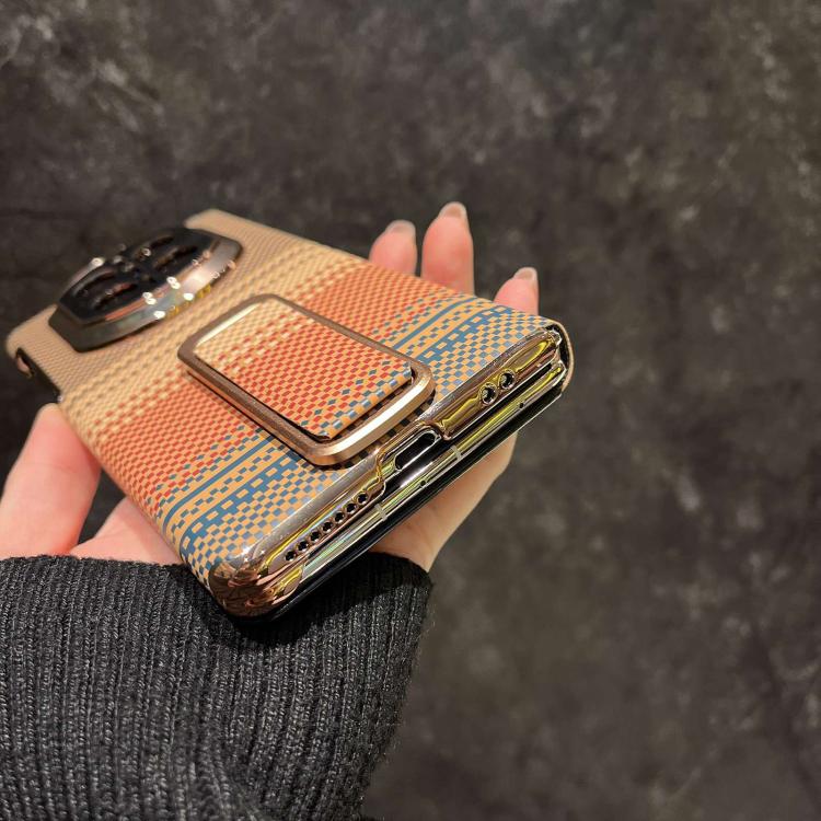 For Huawei Mate X6 Sunset Pattern Wrist Strap Phone Case