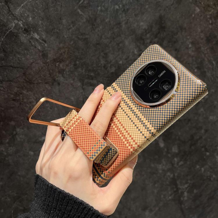 For Huawei Mate X5 Sunset Pattern Wrist Strap Phone Case