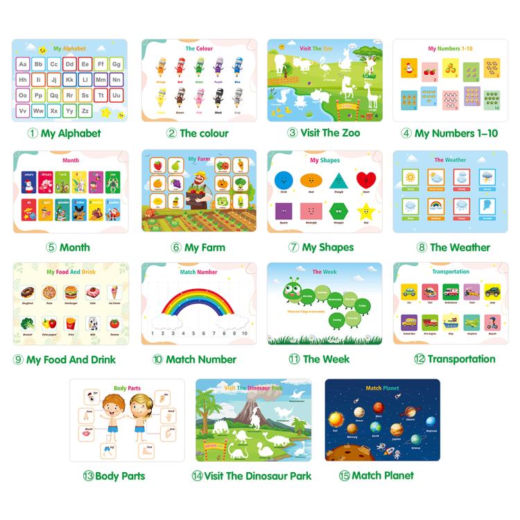 Montessori Kids Early Education Busy Book Toy - B02