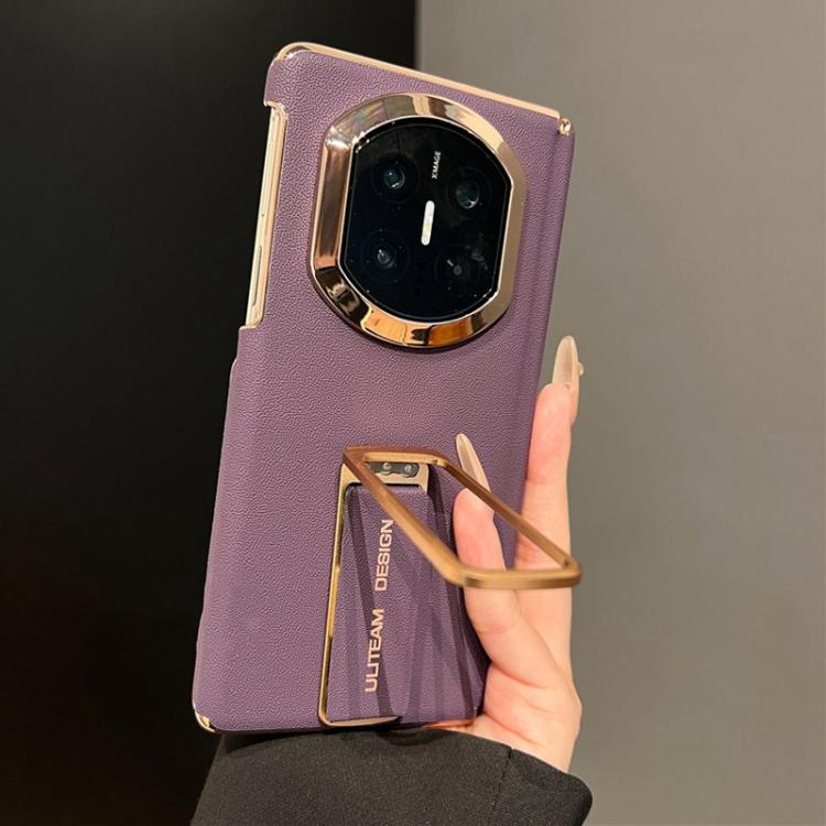 For Huawei Mate X7 Dual Middle Axis Wrist Strap Supercar Pattern Phone Case