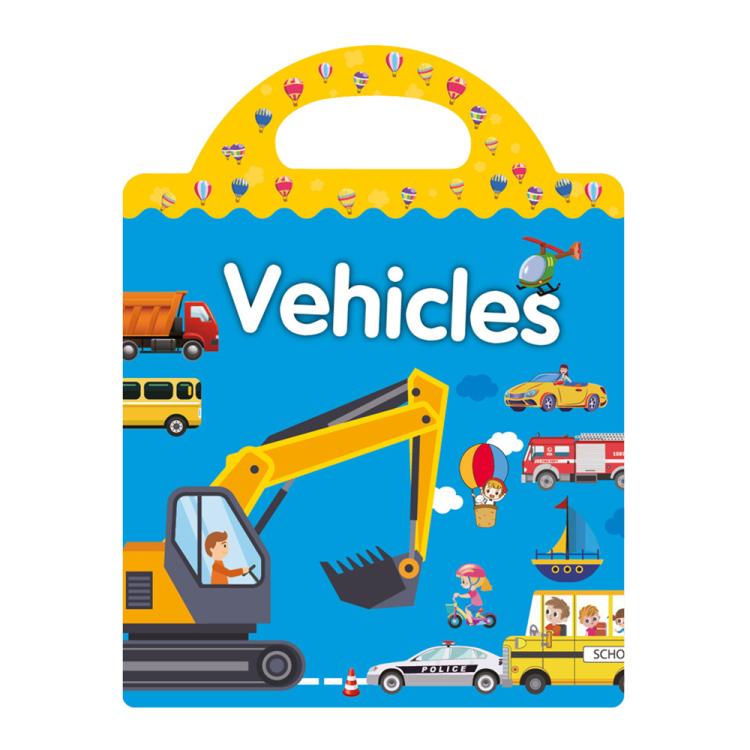 Children Early Education DIY Waterproof Reusable Stickers, Type:Traffic T02