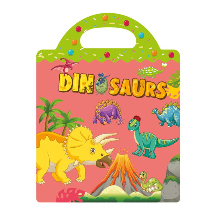 Children Early Education DIY Waterproof Reusable Stickers, Type:Dinosaur T03