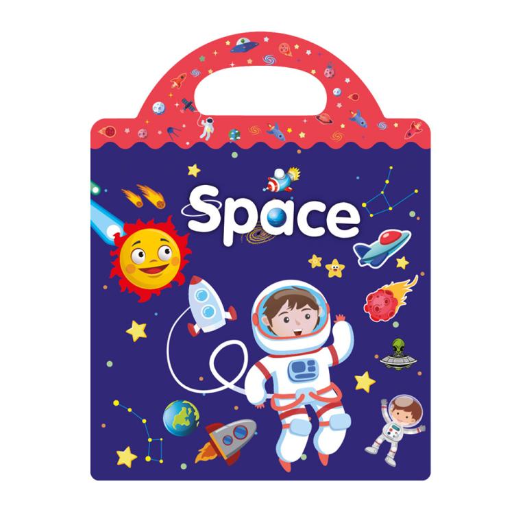 Children Early Education DIY Waterproof Reusable Stickers, Type:Space T04