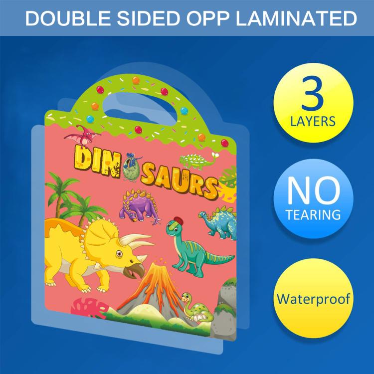 Children Early Education DIY Waterproof Reusable Stickers, Type:Ocean T06