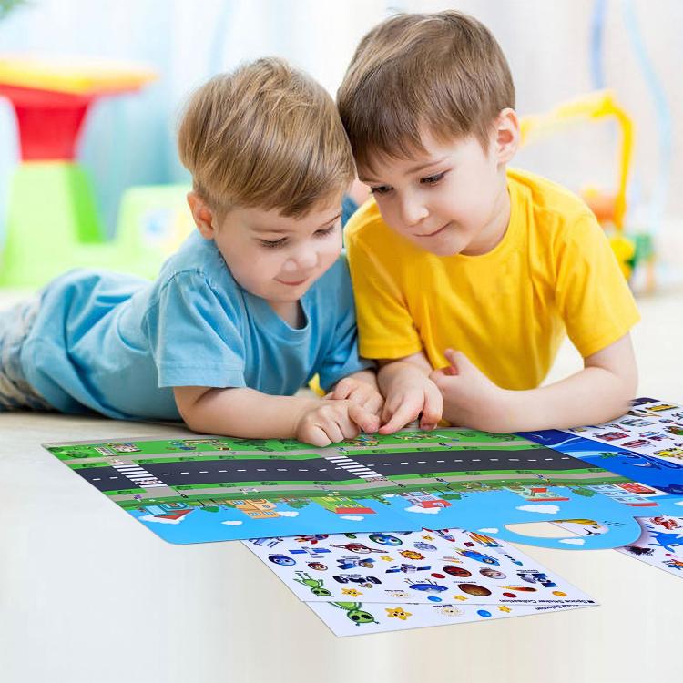 Children Early Education DIY Waterproof Reusable Stickers, Type:Insect T08