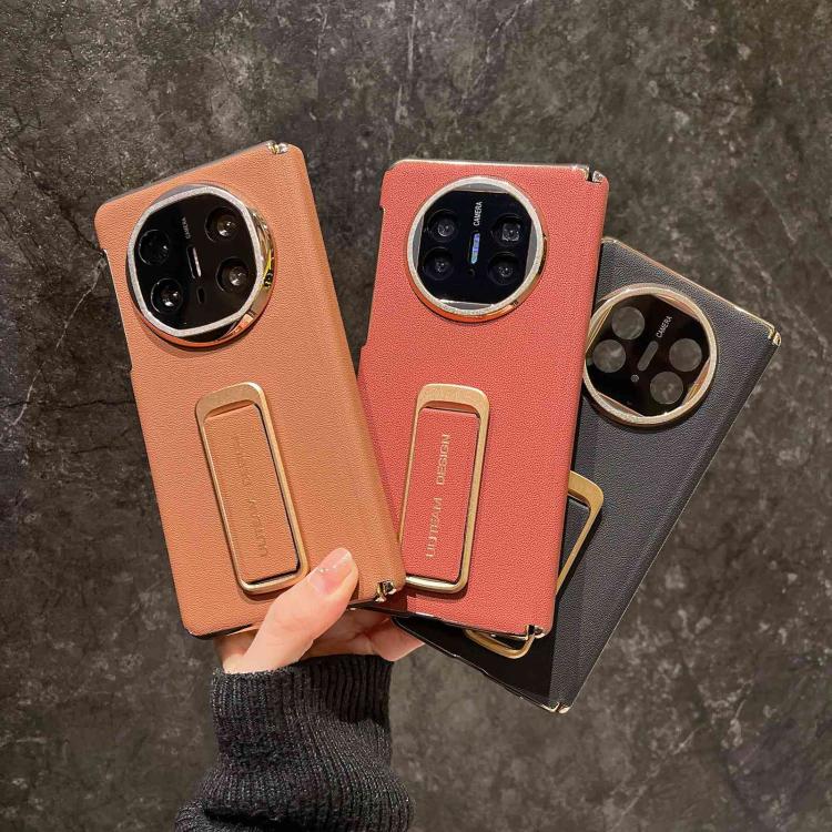 For vivo X Fold5 Dual Middle Axis Wrist Strap Supercar Pattern Phone Case