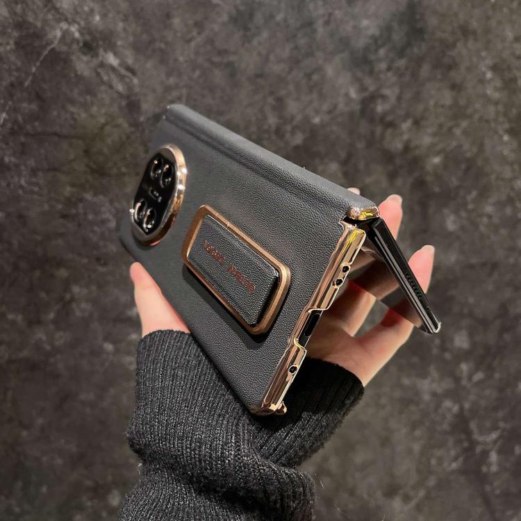 For vivo X Fold5 Dual Middle Axis Wrist Strap Supercar Pattern Phone Case