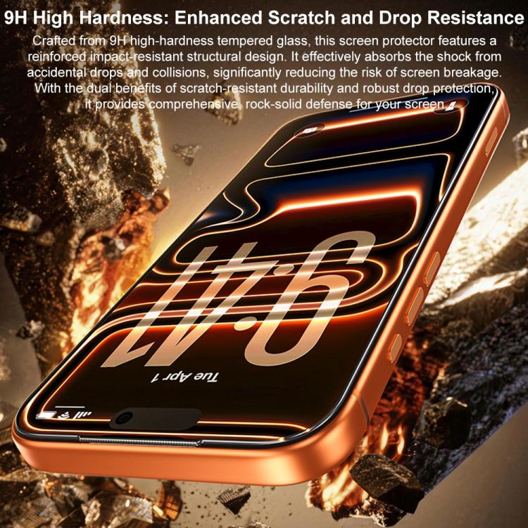 For iPhone Air WK WTP-137 10pcs 6D Curved Dustproof HD Tempered Glass Film - Black