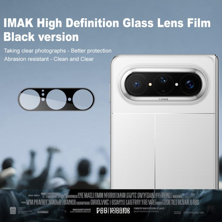 For Huawei Pura X Max IMAK Rear Camera Lens Glass Film Black Version