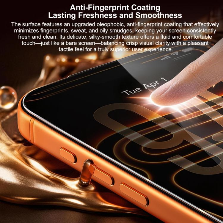 For iPhone 14 Pro Max WK WTP-138 10pcs 6D Curved Dustproof Privacy Tempered Glass Film - Black