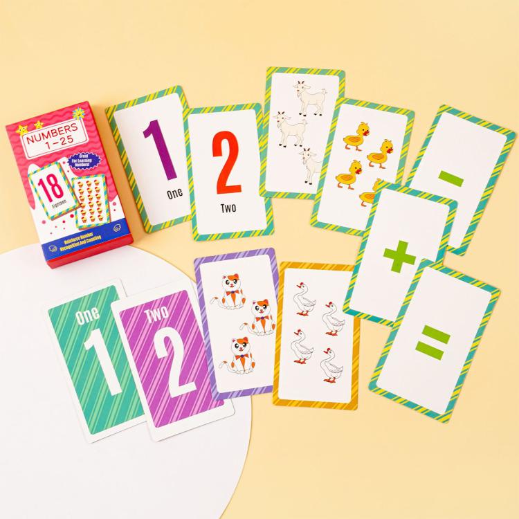 K07 58 Cards / Set Montessori Toddlers Kids Early Education Learning Flash Cards